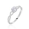 Histoire d'Or Solitaire Or Blanc Sevastiane Oxyde De Zirconium