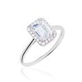 Histoire d'Or Bague Or Blanc Goulven Oxyde De Zirconium