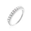 Histoire d'Or Bague The Crown Or Blanc Oxyde De Zirconium