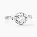 Histoire d'Or Bague Stelila Or Blanc Oxyde De Zirconium