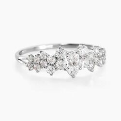 Histoire d'Or Bague Tokyo Or Blanc Oxyde De Zirconium