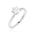 Histoire d'Or Solitaire Or Blanc Laurian Oxyde De Zirconium Blanc