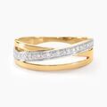 Histoire d'Or Bague Croisee Or Jaune Diamant