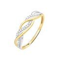 Histoire d'Or Bague Romane Or Jaune Diamant