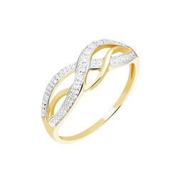 Histoire d'Or Bague Vaguelette Or Jaune Diamant
