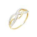 Histoire d'Or Bague Vaguelette Or Jaune Diamant