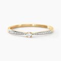 Histoire d'Or Bague Solitaire Hemera Or Jaune Diamant