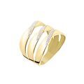 Bagues sur Grenoble : Histoire d'Or Bague Catharine 3 Rangs Or Jaune Diamant