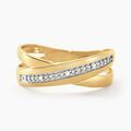 Histoire d'Or Bague Croisee Or Jaune Diamant