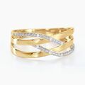 Histoire d'Or Bague Joassine Or Jaune Diamant