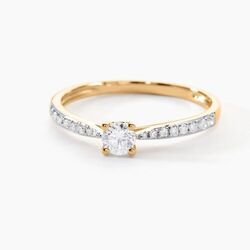 Histoire d'Or Bague Solitaire Hemera Or Jaune Diamant