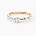 Histoire d'Or Bague Solitaire Hemera Or Jaune Diamant