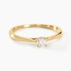 Histoire d'Or Bague Solitaire One Or Jaune Diamant