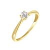 Histoire d'Or Bague Solitaire One Or Jaune Diamant