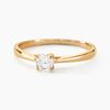 Histoire d'Or Bague Solitaire One Or Jaune Diamant