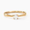 Histoire d'Or Bague Solitaire One Or Jaune Diamant