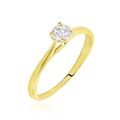 Histoire d'Or Bague Solitaire One Or Jaune Diamant