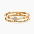 Histoire d'Or Bague Lazzaro Or Jaune Diamant