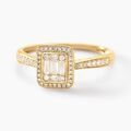 Histoire d'Or Bague 1986 Or Jaune Diamant