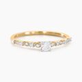 Histoire d'Or Bague Les Inseparables Or Jaune Diamant