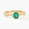 Histoire d'Or Bague Or Jaune Cassie Emeraude Et Diamant