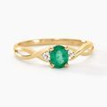Histoire d'Or Bague Or Jaune Cassie Emeraude Et Diamant