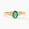 Histoire d'Or Bague Marie Or Jaune Emeraude Et Diamant