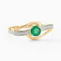 Histoire d'Or Bague Tanissia Or Jaune Emeraude