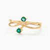 Histoire d'Or Bague Ruqaya Or Jaune Emeraude