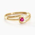 Histoire d'Or Bague Nesryne Or Jaune Rubis