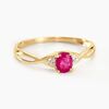 Histoire d'Or Bague Or Jaune Cassie Rubis Et Diamant