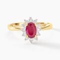 Histoire d'Or Bague Vladimir Or Jaune Rubis Diamants
