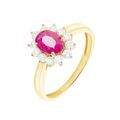 Histoire d'Or Bague Vladimir Or Jaune Rubis Diamants