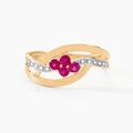Histoire d'Or Bague Hoela Or Jaune Diamant Et Rubis