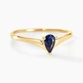 Histoire d'Or Bague Solitaire Pluie D'Eclat Or Jaune Saphir