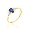 Histoire d'Or Bague Or Jaune Marie Saphir Diamants