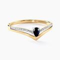 Histoire d'Or Bague Marjeta Or Jaune Saphir Diamant