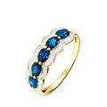 Histoire d'Or Bague Margaux Or Jaune Saphir Et Diamant