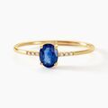 Histoire d'Or Bague Jehane Or Jaune Saphir Et Diamant