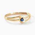Histoire d'Or Bague Nesryne Or Jaune Saphir