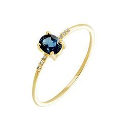 Histoire d'Or Bague Or Jaune Jehane Topaze Oxydes De Zirconium