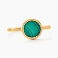Histoire d'Or Bague Lucky Gems Or Jaune Malachite