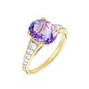 Histoire d'Or Bague Or Jaune Marie-camille Am&eacute;thyste Oxydes De Zirconium