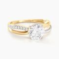 Histoire d'Or Bague Solitaire Ofelie Or Jaune Oxyde De Zirconium