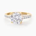 Histoire d'Or Bague Solitaire Terese Or Jaune Oxyde De Zirconium