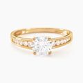 Histoire d'Or Bague Solitaire Or Jaune Oxyde De Zirconium