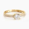Histoire d'Or Bague Solitaire Dayna Or Jaune Oxyde De Zirconium