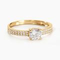 Histoire d'Or Bague Solitaire Dayna Or Jaune Oxyde De Zirconium