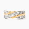 Histoire d'Or Bague Bandeau Or Jaune Oxyde De Zirconium