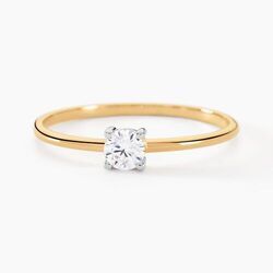 Histoire d'Or Solitaire Or Jaune Philys Oxyde De Zirconium